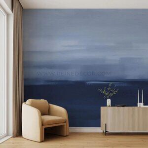 Blue Abstract Painting Wallpaper